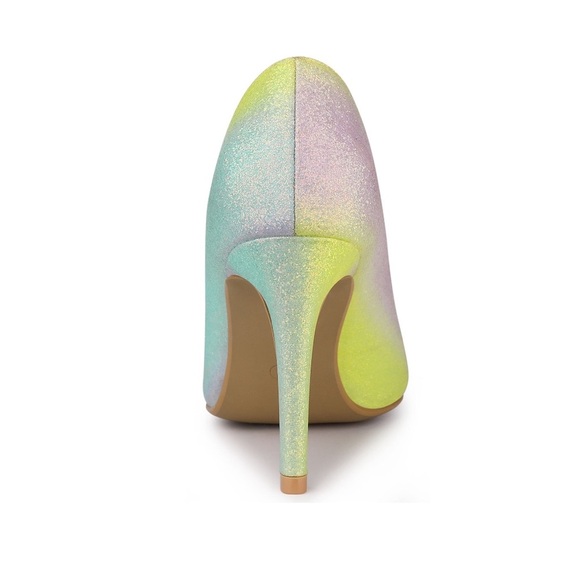 Allegra K Women's Stiletto Heels Dress Glitter Prom Pumps Size 6.5!!! NEW!!!💜💕 - Picture 3 of 9